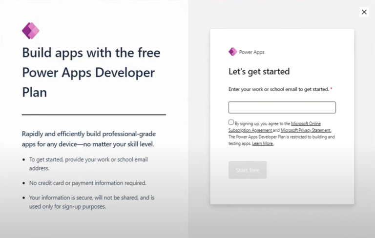 How to Create a Power Apps Account - Free and Premium